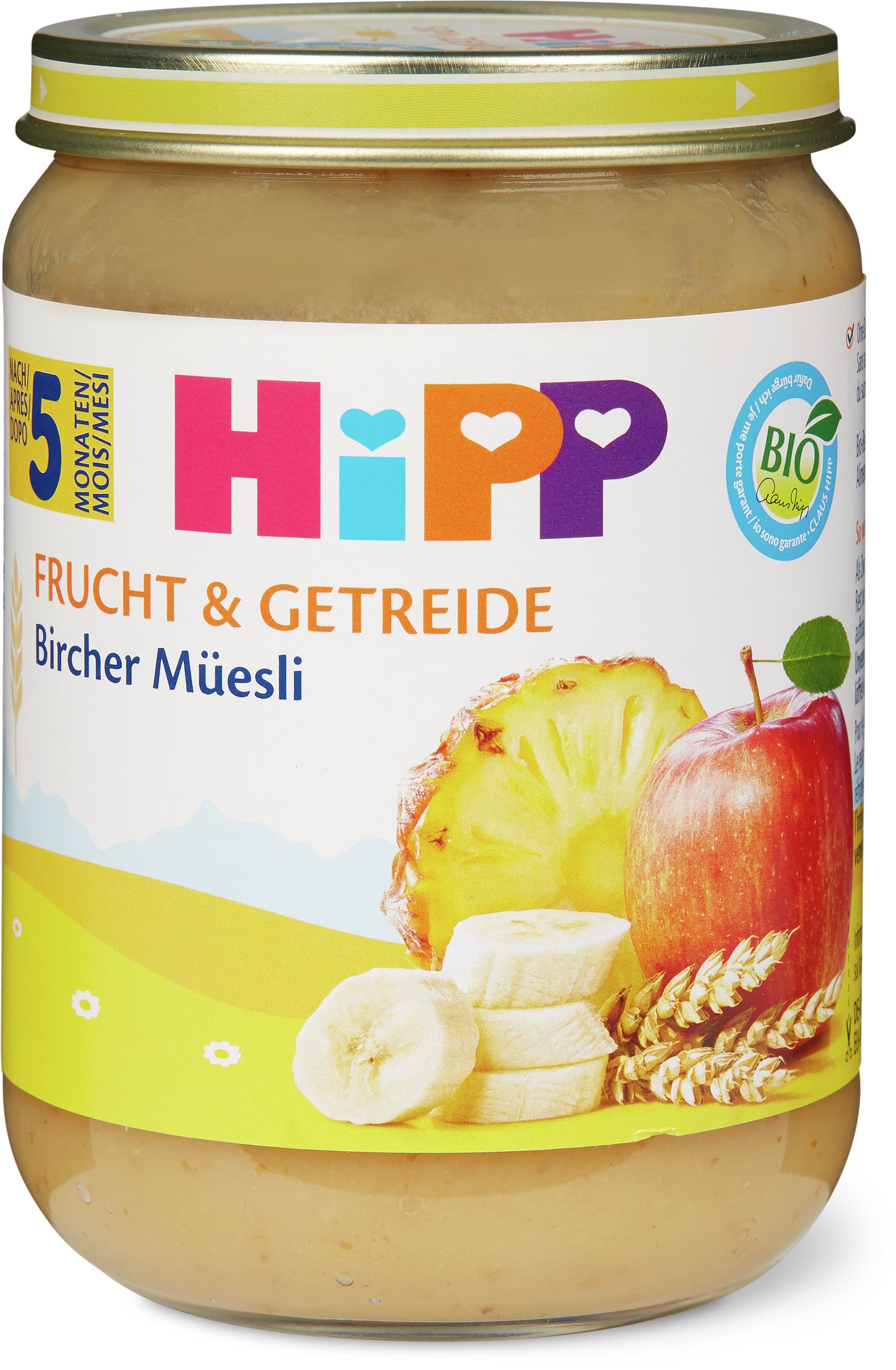 Hipp Frucht & Getreide Birchermüsli Bio, nach 5 Monaten 190g